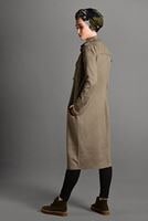 Vêtements hijab BEIGE VESTE EN DAIM 0408 