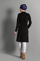 Vêtements hijab NOIR VESTE CLASSIQUE EN DAIM 0673