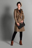 Tesettür giyim KAHVE KLASİK KESİM SÜET CEKET 673