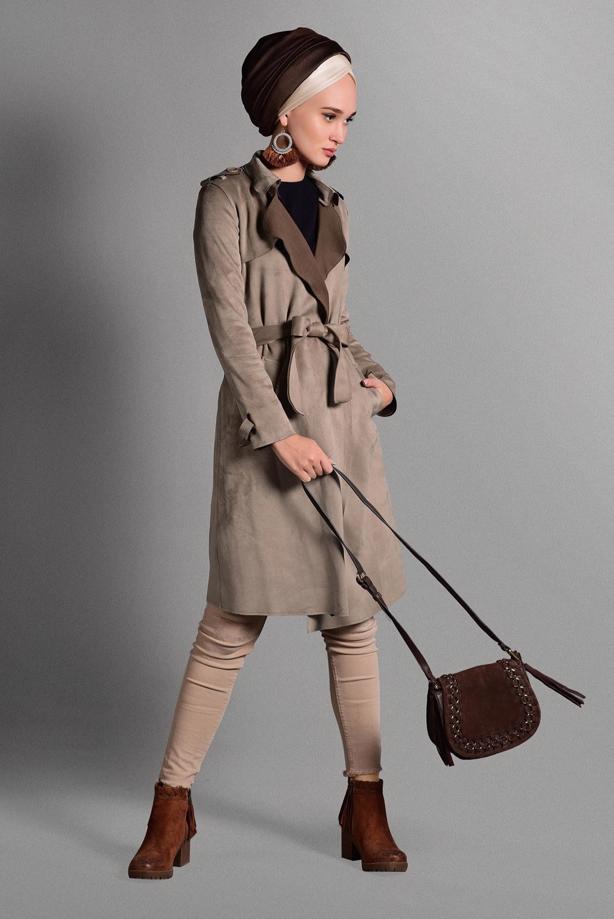 Vêtements hijab  CLASSIC SUEDE JACKET 0673 - TRENDTESETTÜR