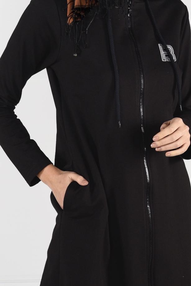Tesettür giyim  FERMUARLI SPOR CEKET T 0841 - TRENDTESETTÜR