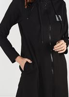 Hijab clothing BLACK ZIPPED SPORT JACKET 0841 