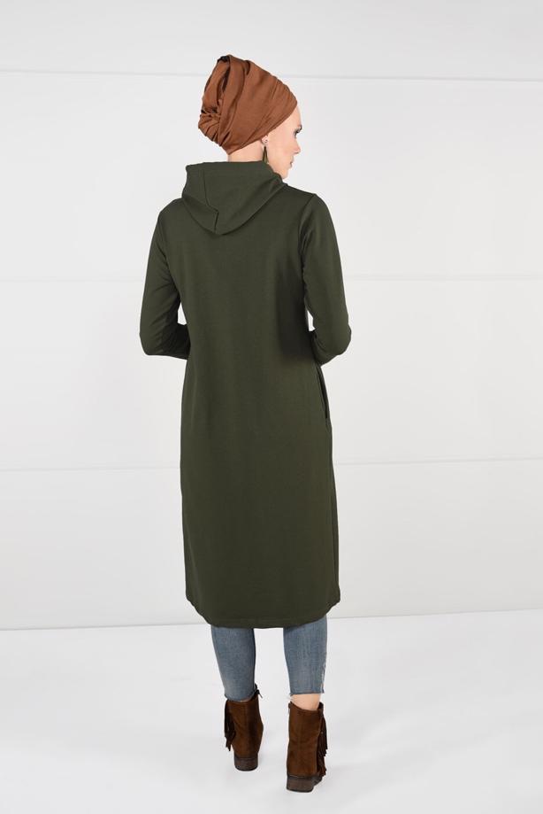 Tesettür giyim  FERMUARLI SPOR CEKET T 0841 - TRENDTESETTÜR