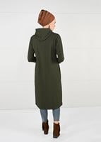 Hijab clothing KHAKI ZIPPED SPORT JACKET 0841 