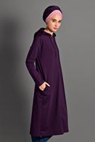 Tesettür giyim MÜRDÜM FERMUARLI SPOR CEKET T 0841