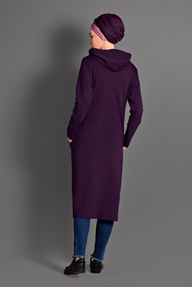 Tesettür giyim  FERMUARLI SPOR CEKET T 0841 - TRENDTESETTÜR