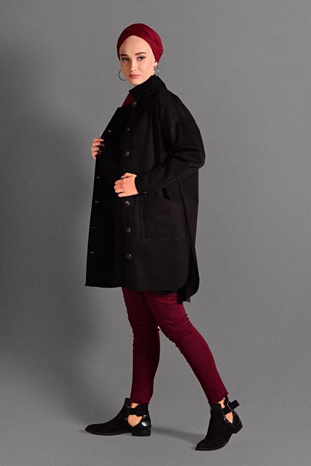 Vêtements hijab  DENIM JACKET 1187  - TRENDTESETTÜR