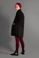 Vêtements hijab NOIR VESTE EN JEAN 1187 