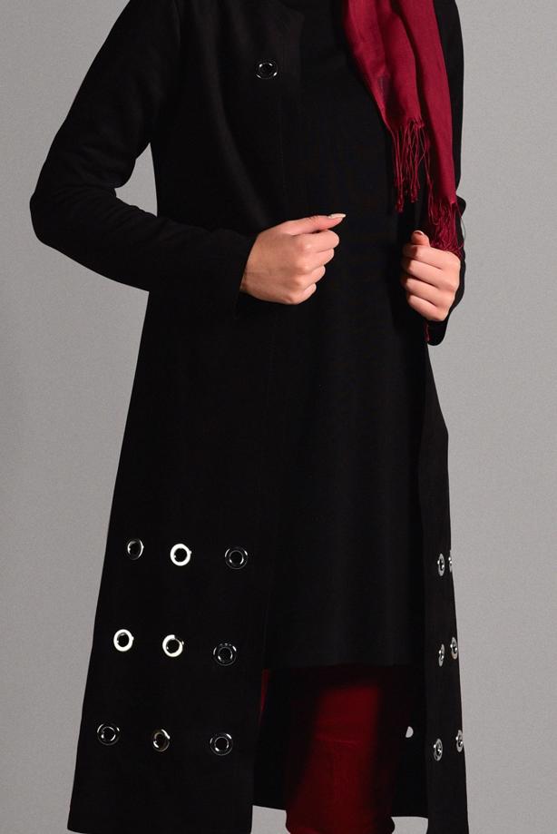 Vêtements hijab  GROMMET DETAILED SUEDE JACKET 1418  - TRENDTESETTÜR