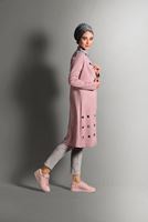 Vêtements hijab POUDRE VESTE EN DAIM DÉTAILLÉ ŒILLETS 1418