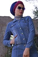 Hijab clothing NAVY BLUE DENIM JACKET 2002 