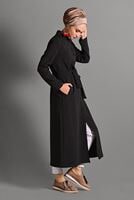 Vêtements hijab NOIR VESTE À RAYURES 3535 