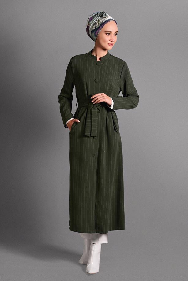 Vêtements hijab  STRIPPED JACKET 3535 - TRENDTESETTÜR