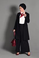 Tesettür giyim SİYAH DÜĞMELİ CEP DETAYLI CEKET 4800 