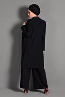 Tesettür giyim SİYAH DÜĞMELİ CEP DETAYLI CEKET 4800 