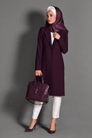 Tesettür giyim MÜRDÜM DÜĞMELİ CEP DETAYLI CEKET 4800 
