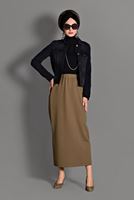 Tesettür giyim SİYAH DENİM CEKET 4805 