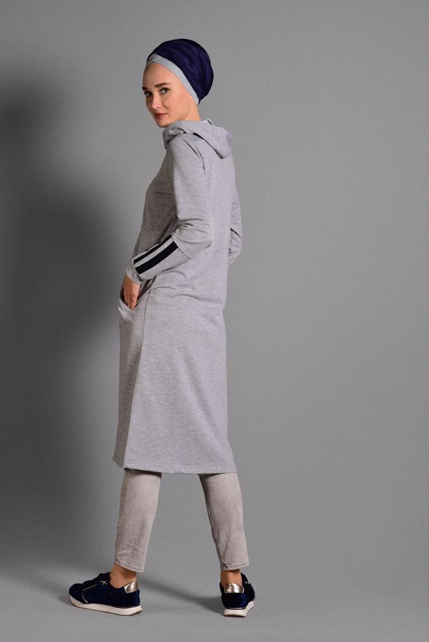 Vêtements hijab  STRIPPED SPORT JACKET 5028  - TRENDTESETTÜR