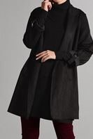 Hijab clothing BLACK SUEDE JACKET 5187 