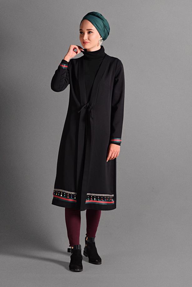 Vêtements hijab  BEADED JACKET 6435  - TRENDTESETTÜR