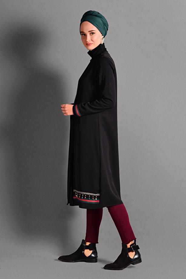Vêtements hijab  BEADED JACKET 6435  - TRENDTESETTÜR