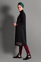 Hijab clothing BLACK BEADED JACKET 6435 