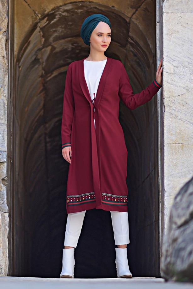 Vêtements hijab  BEADED JACKET 6435  - TRENDTESETTÜR