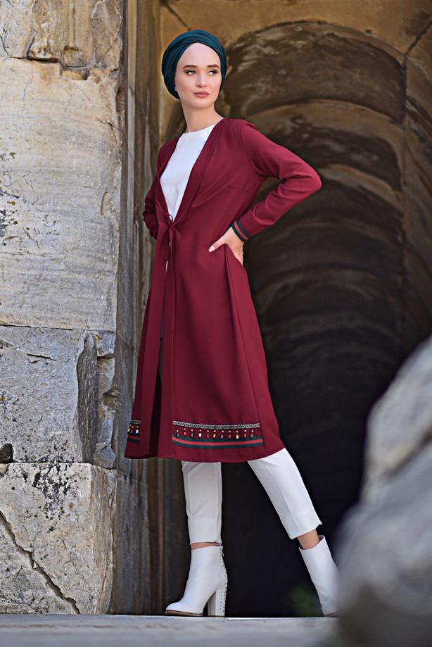 Vêtements hijab  BEADED JACKET 6435  - TRENDTESETTÜR