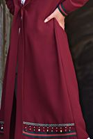 Vêtements hijab ROUGE VESTE À VERROTERIES 6435 