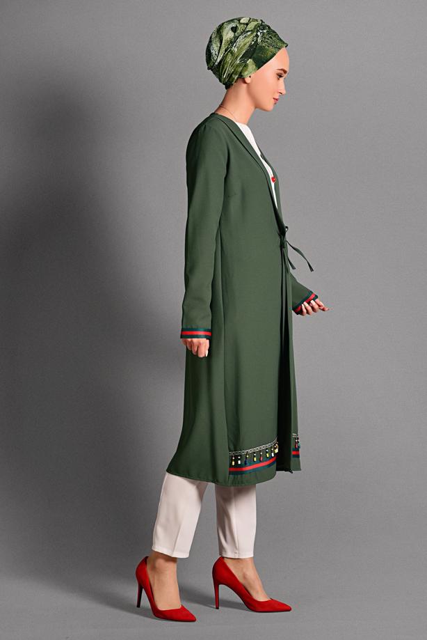 Vêtements hijab  BEADED JACKET 6435  - TRENDTESETTÜR