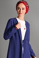 Hijab clothing NAVY BLUE BEADED JACKET 6435 