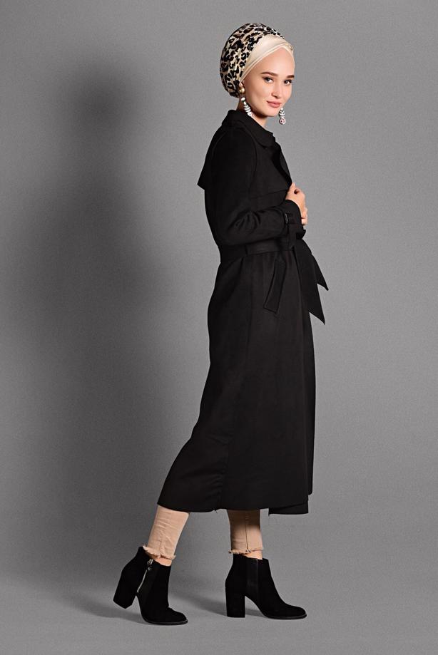 Vêtements hijab  TIE-WAIST SUEDE JACKET 7832  - TRENDTESETTÜR