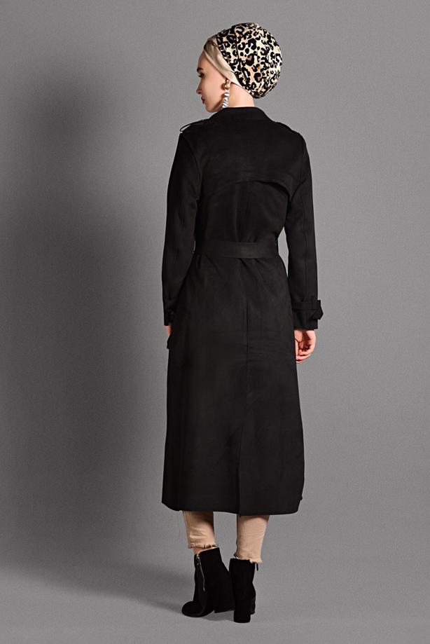 Vêtements hijab  TIE-WAIST SUEDE JACKET 7832  - TRENDTESETTÜR