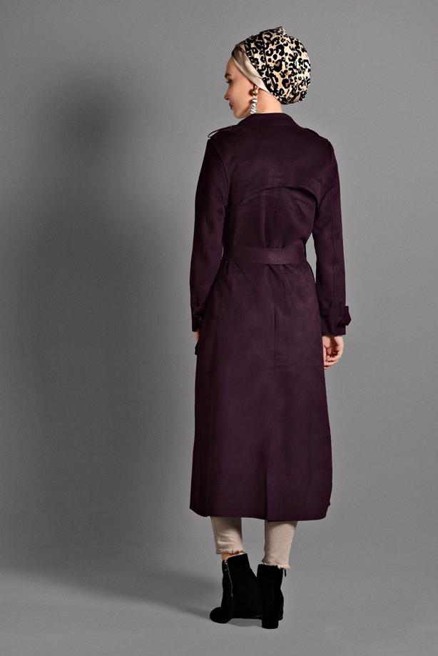 Vêtements hijab  TIE-WAIST SUEDE JACKET 7832  - TRENDTESETTÜR