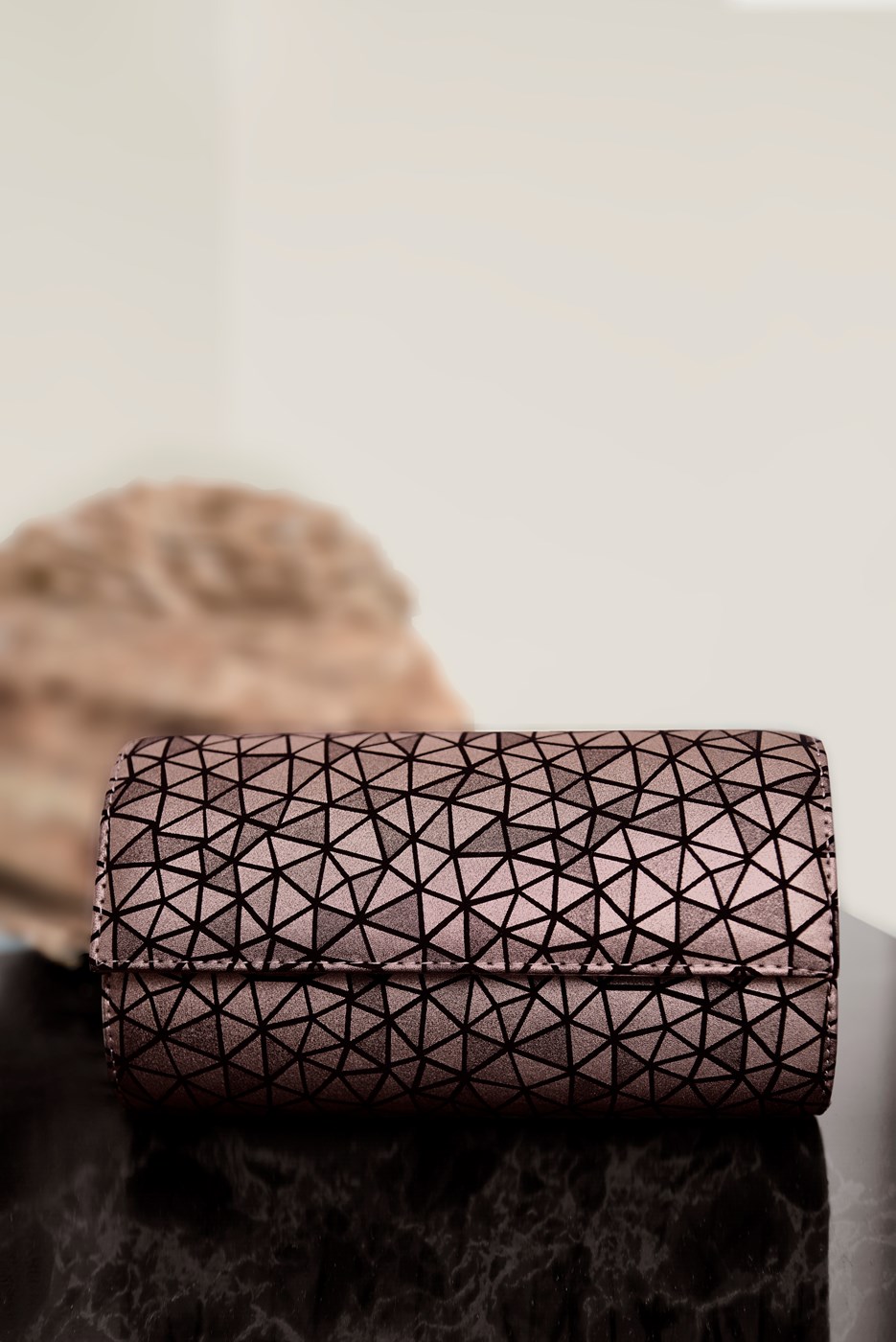 Tesettür giyim BEJ ALVİNA ABİYE ÇANTA 09 