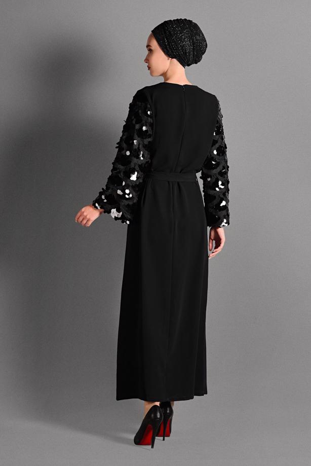 Vêtements hijab  SEQUINED DRESS 2621 - TRENDTESETTÜR