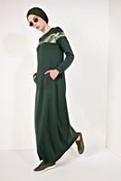 Vêtements hijab KAKI ROBE SPORT EN CAMOUFLAGE 2628