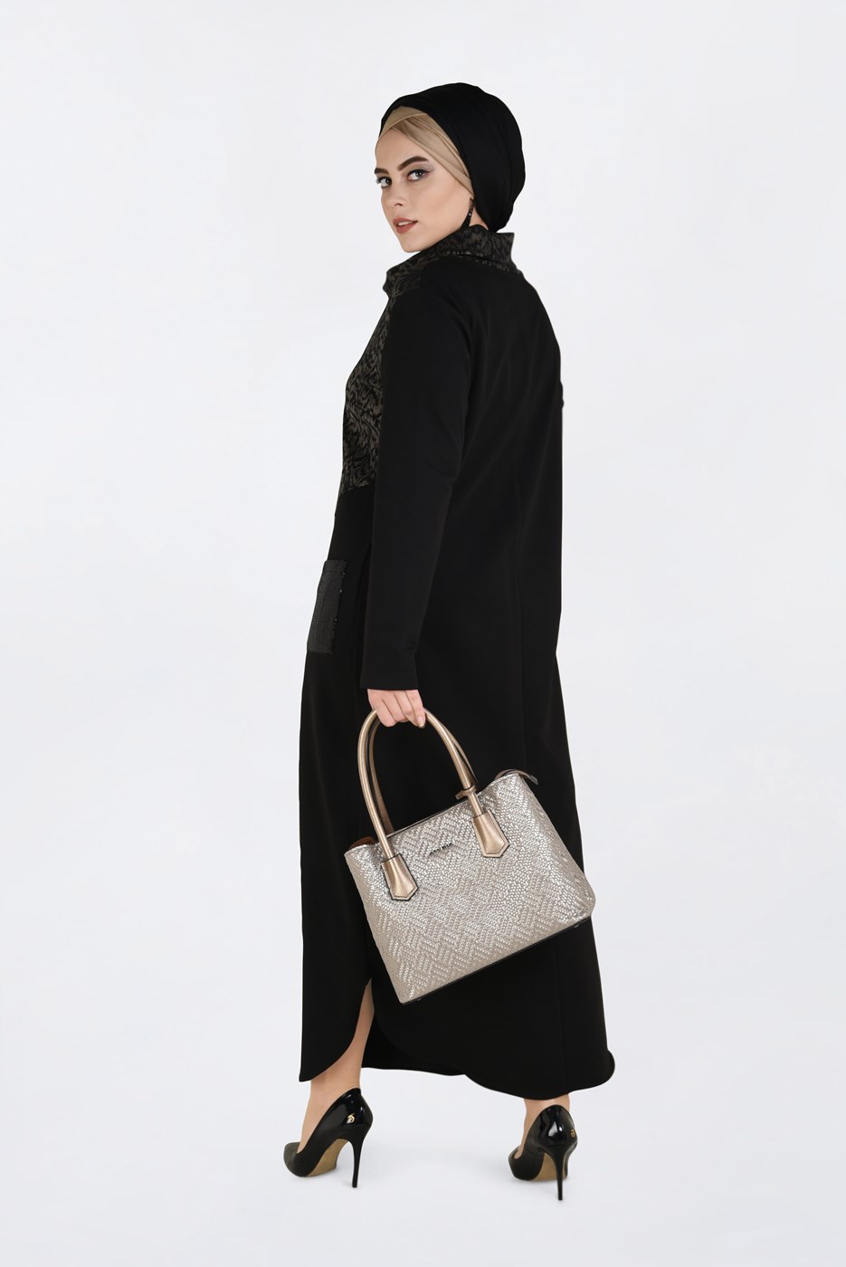 Vêtements hijab OR ROBE À SEQUINS À COL BOULE 2760 