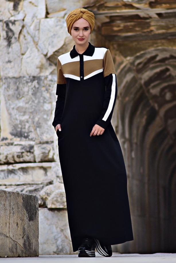 Vêtements hijab  SHIRT-COLLAR SPORT DRESS 6328 - TRENDTESETTÜR