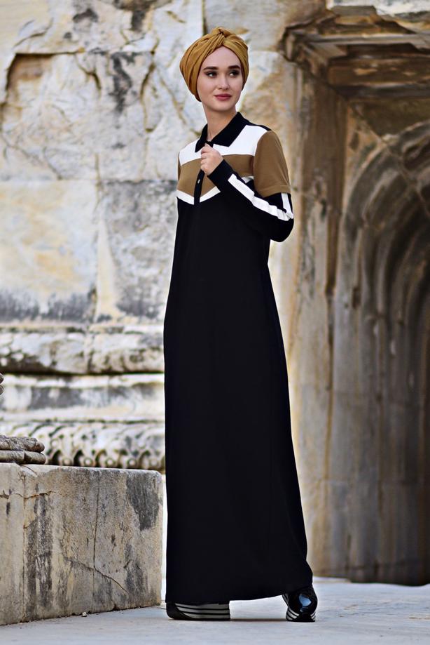 Vêtements hijab  SHIRT-COLLAR SPORT DRESS 6328 - TRENDTESETTÜR