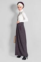 Tesettür giyim MÜRDÜM CEP DETAYLI ETEK 6114 