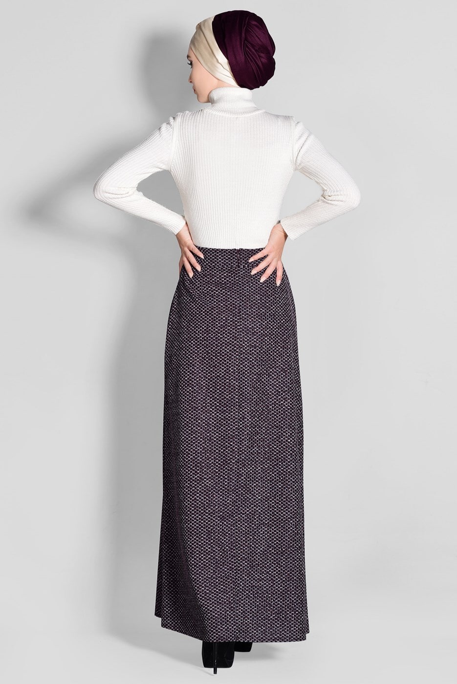 Tesettür giyim MÜRDÜM CEP DETAYLI ETEK 6114 