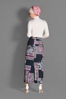 Tesettür giyim MÜRDÜM MİX DESEN ETEK 6136 