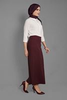 Hijab clothing CLARET RED HIGH WAIST TUBE SKIRT 9819 