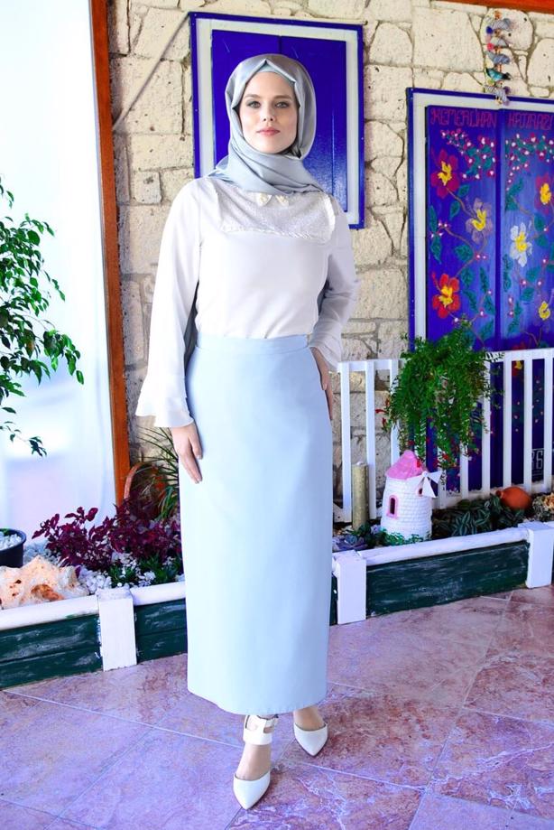 Vêtements hijab  HIGH WAIST TUBE SKIRT 9819  - TRENDTESETTÜR