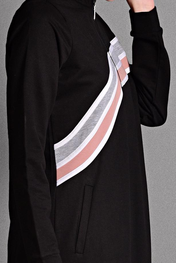 Tesettür giyim  FERMUARLI EŞOFMAN FERACE 0128  - TRENDTESETTÜR