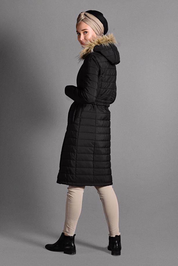 Vêtements hijab  BELTED PUFFER COAT 4502  - TRENDTESETTÜR