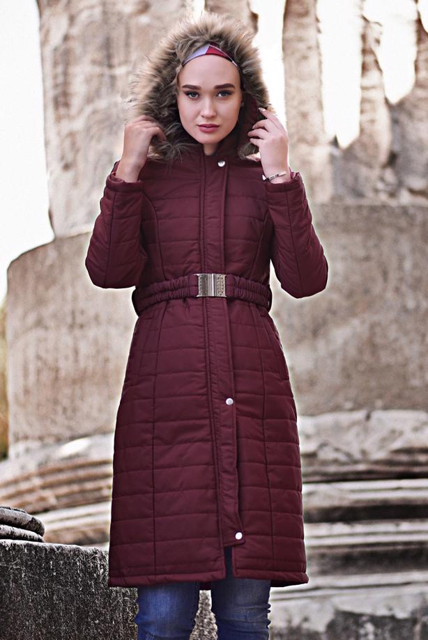 Vêtements hijab  BELTED PUFFER COAT 4502  - TRENDTESETTÜR