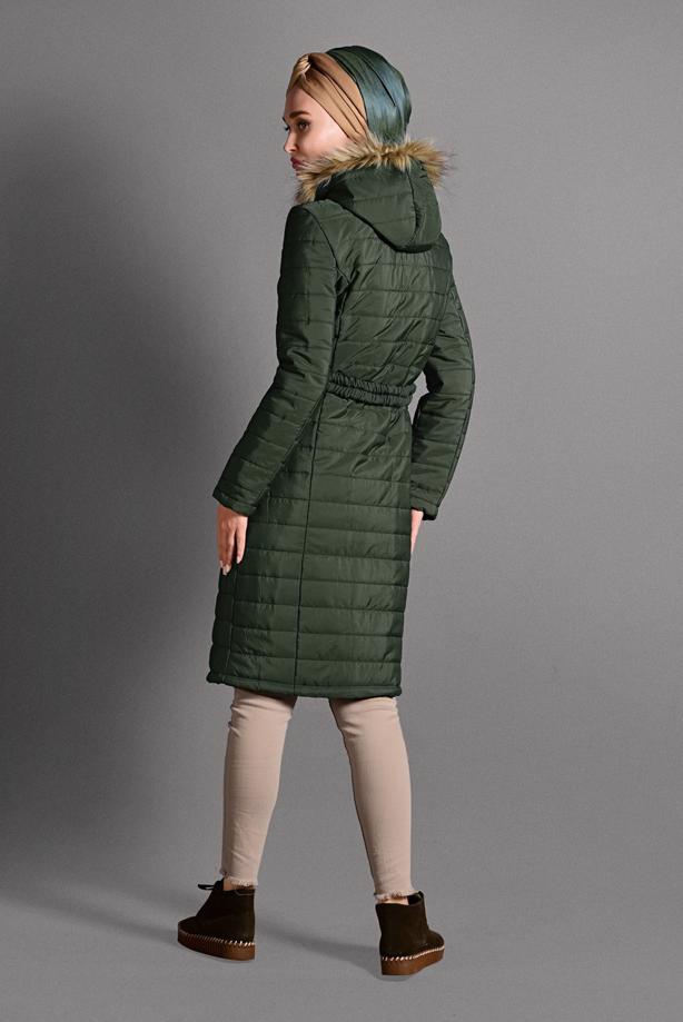 Vêtements hijab  BELTED PUFFER COAT 4502  - TRENDTESETTÜR