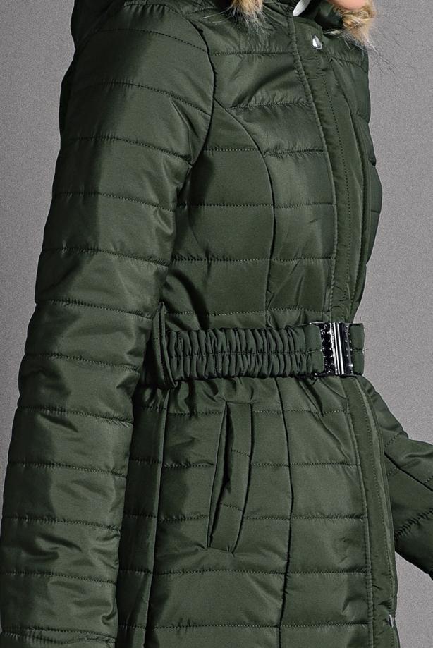 Vêtements hijab  BELTED PUFFER COAT 4502  - TRENDTESETTÜR